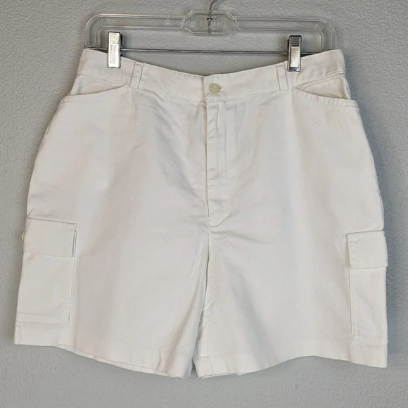 Tribal Sportswear White Cargo/Bermuda Shorts Size 12 - Picture 1 of 10